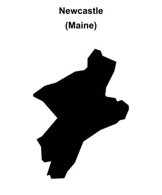Newcastle (Maine) boş ana hat haritası