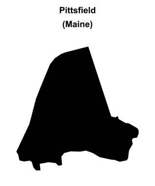 Pittsfield (Maine) boş ana hat haritası