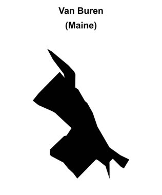 Van Buren (Maine) boş ana hat haritası