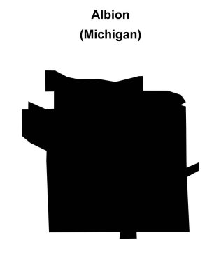 Albion (Michigan) boş ana hat haritası