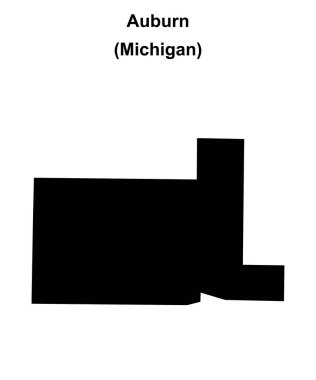 Auburn (Michigan) boş ana hat haritası