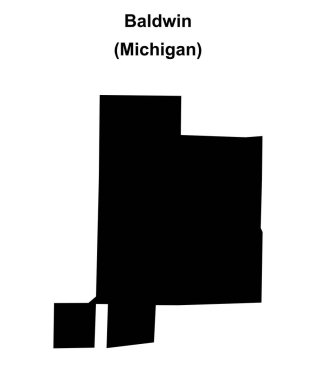 Baldwin (Michigan) boş ana hat haritası