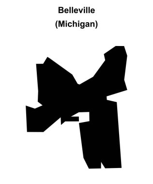 Belleville (Michigan) boş ana hat haritası