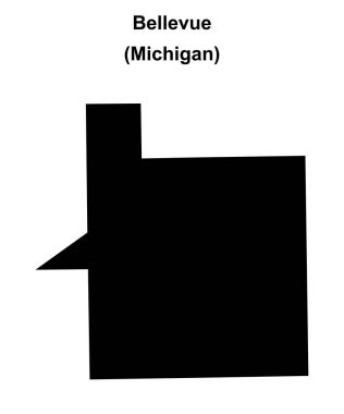 Bellevue (Michigan) boş ana hat haritası