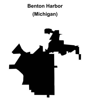 Benton Limanı (Michigan) boş ana hat haritası