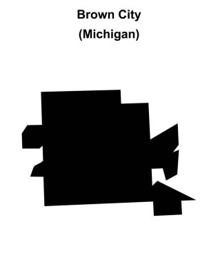 Brown City (Michigan) boş ana hat haritası