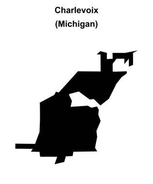 Charlevoix (Michigan) boş ana hat haritası