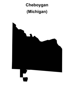 Cheboygan (Michigan) boş ana hat haritası