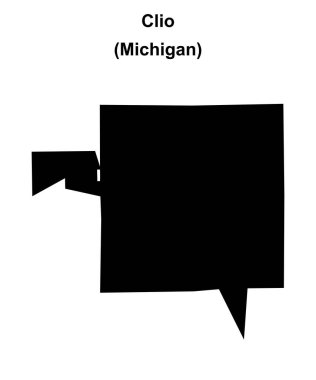 Clio (Michigan) boş ana hat haritası