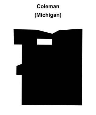 Coleman (Michigan) boş ana hat haritası