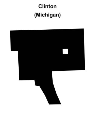Clinton (Michigan) boş ana hat haritası