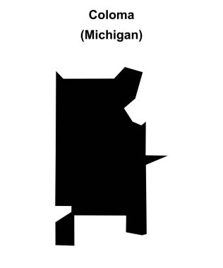 Coloma (Michigan) boş ana hat haritası
