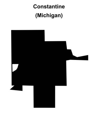 Konstantin (Michigan) boş ana hat haritası