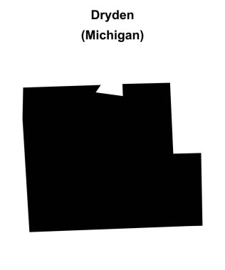 Dryden (Michigan) boş ana hat haritası