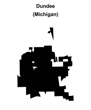 Dundee (Michigan) boş ana hat haritası