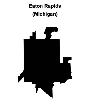 Eaton Rapids (Michigan) boş ana hat haritası