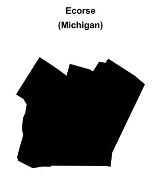 Ecorse (Michigan) boş ana hat haritası