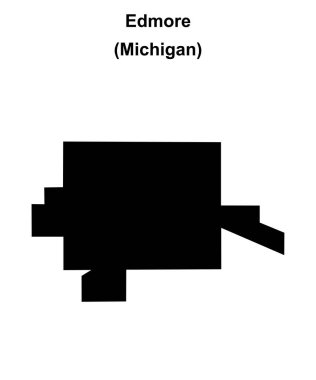 Edmore (Michigan) boş ana hat haritası