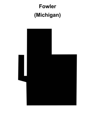 Fowler (Michigan) boş ana hat haritası