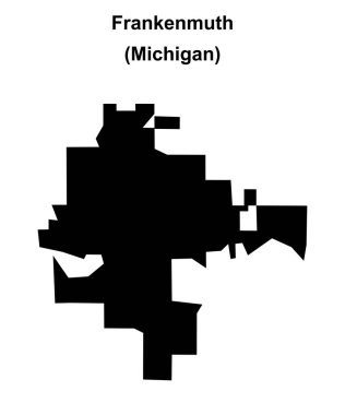 Frankenmuth (Michigan) boş ana hat haritası