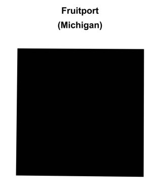 Fruitport (Michigan) boş ana hat haritası