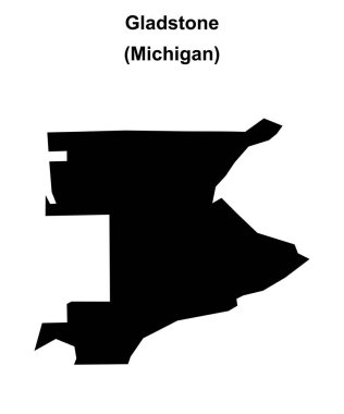 Gladstone (Michigan) boş ana hat haritası