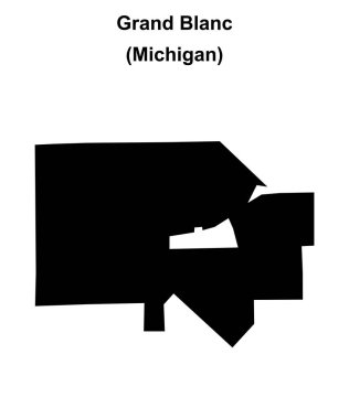 Grand Blanc (Michigan) boş ana hat haritası