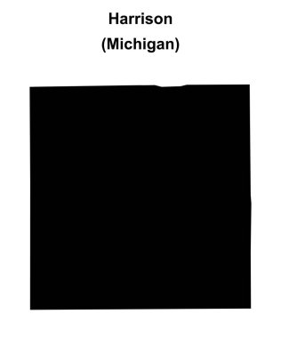 Harrison (Michigan) boş ana hat haritası