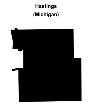 Hastings (Michigan) boş ana hat haritası