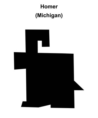 Homer (Michigan) boş ana hat haritası