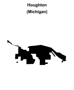 Houghton (Michigan) boş ana hat haritası