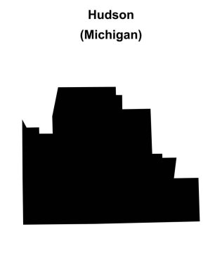 Hudson (Michigan) boş ana hat haritası