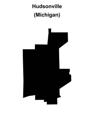 Hudsonville (Michigan) boş ana hat haritası