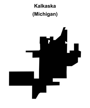 Kalkaska (Michigan) boş ana hat haritası