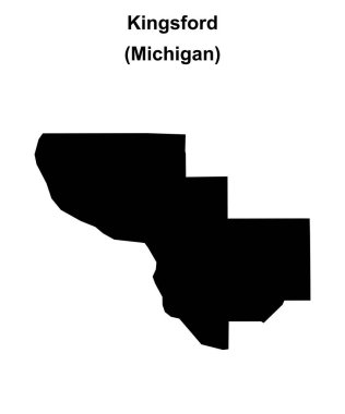 Kingsford (Michigan) boş ana hat haritası