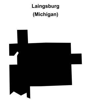 Laingsburg (Michigan) boş ana hat haritası
