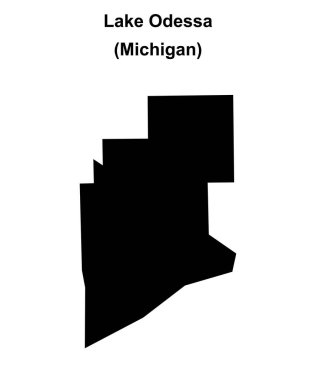 Odessa Gölü (Michigan) boş ana hat haritası