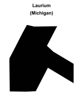 Laurium (Michigan) boş ana hat haritası