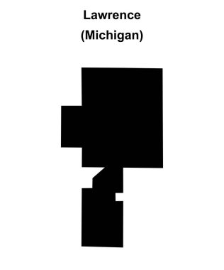 Lawrence (Michigan) boş ana hat haritası