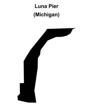 Luna İskelesi (Michigan) boş ana hat haritası