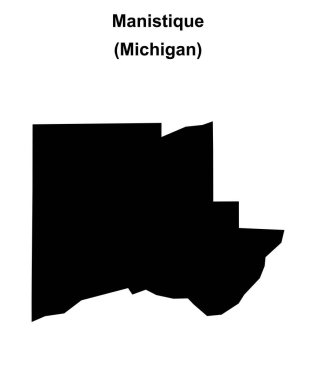 Manistique (Michigan) boş ana hat haritası