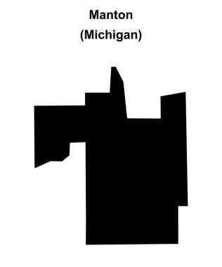 Manton (Michigan) boş ana hat haritası