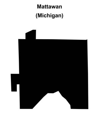 Mattawan (Michigan) boş ana hat haritası