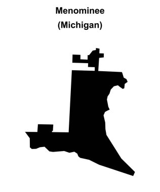 Menominee (Michigan) boş ana hat haritası