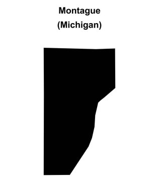 Montague (Michigan) boş ana hat haritası