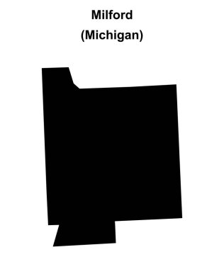 Milford (Michigan) boş ana hat haritası