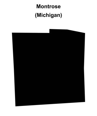 Montrose (Michigan) boş ana hat haritası