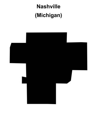 Nashville (Michigan) boş ana hat haritası
