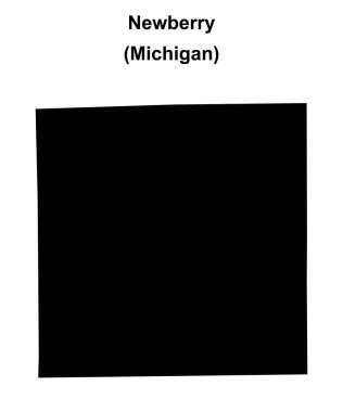 Newberry (Michigan) boş ana hat haritası