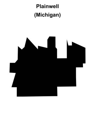 Plainwell (Michigan) boş ana hat haritası